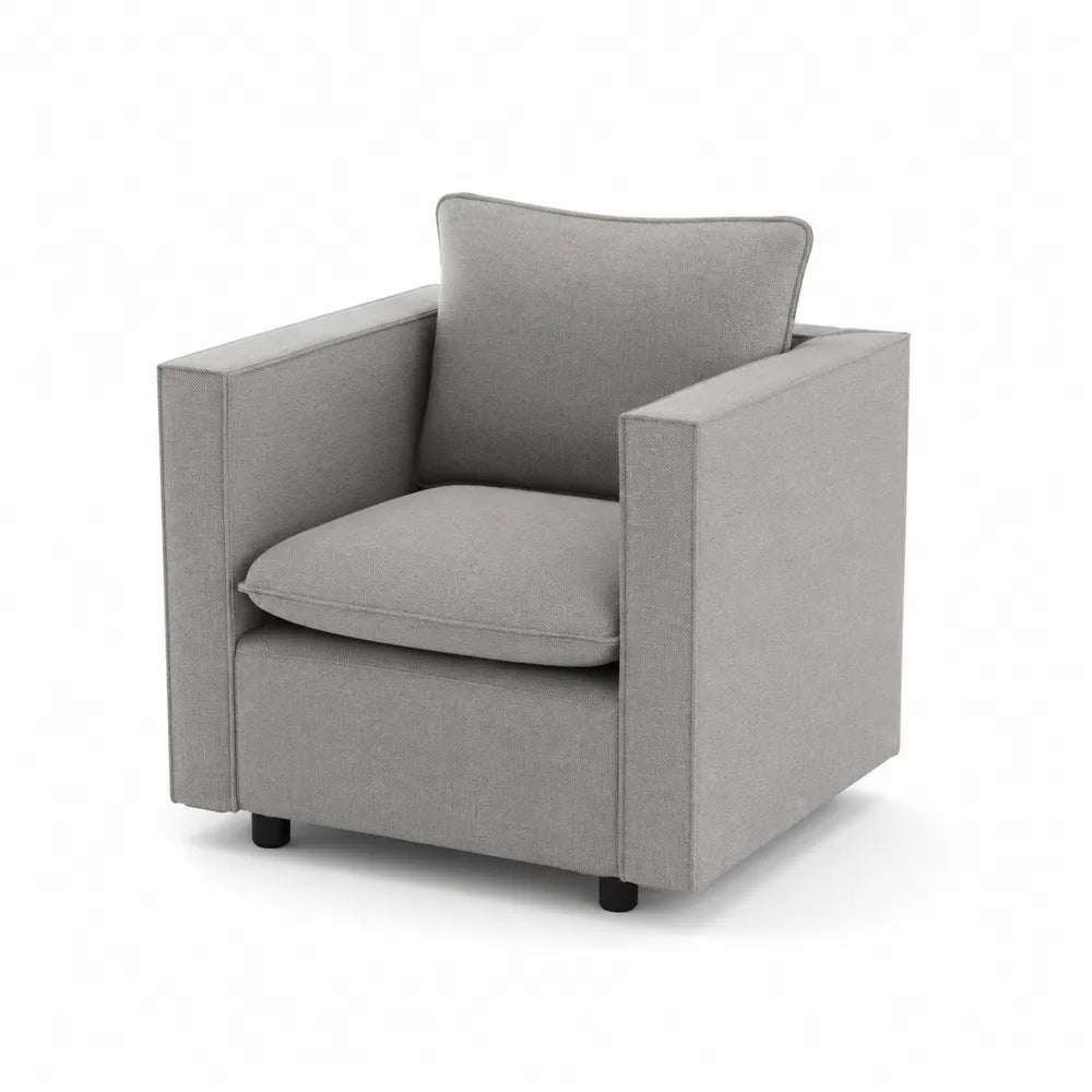Sessel Stoff Grau