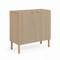 Sideboard Eicheholz Hellbraun 80cm x 35cm x 90cm