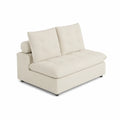 Zweisitziges Sofa Stoff Beige